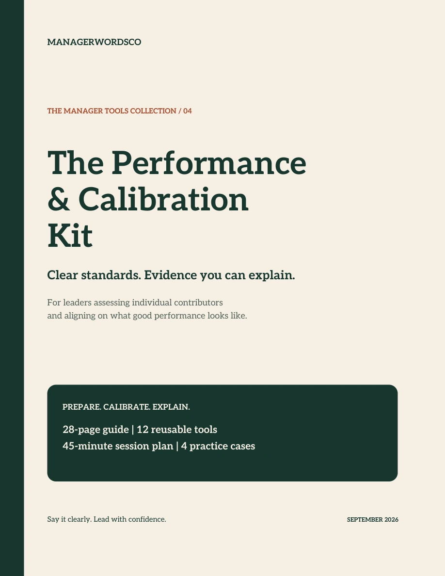 Actual cover of The Performance & Calibration Kit